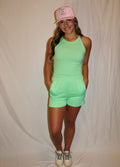 Green Racerback Lounge Set