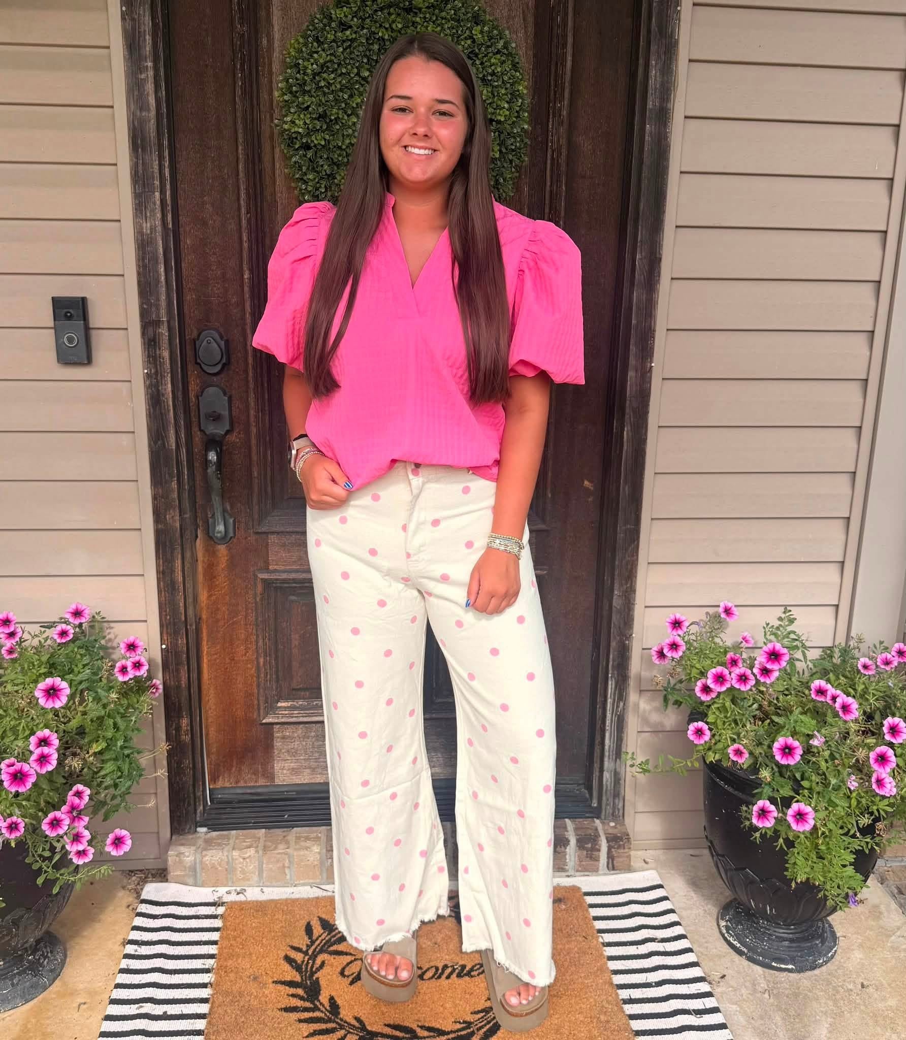 Lov Lov Polka Dot Relaxed Fit Trousers
