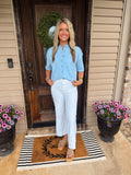 Blue soft Knit top
