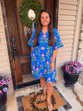 Blue Floral Dress